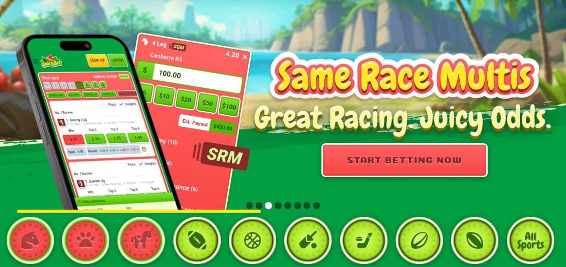 JuicyBet same race multis
