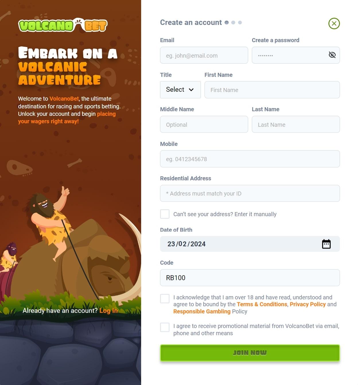 VolcanoBet-Get-ready-to-erupt-Signup