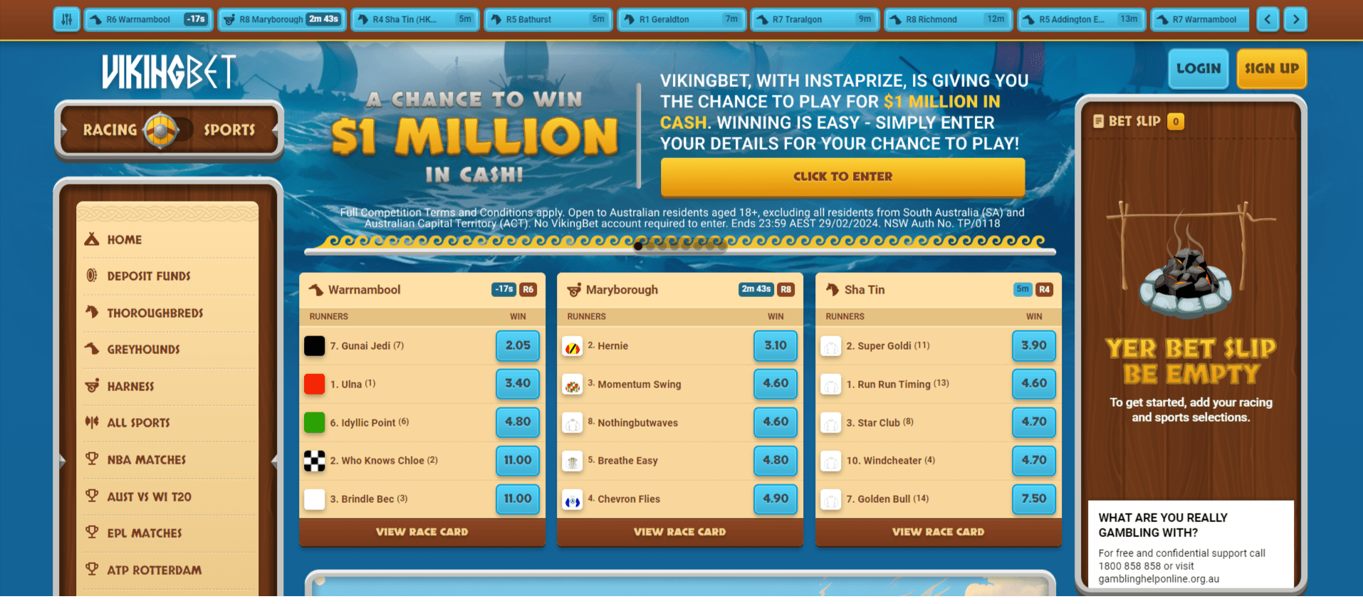 VikingBet Homepage