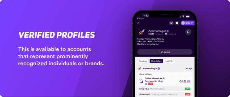 verified profiles dabble